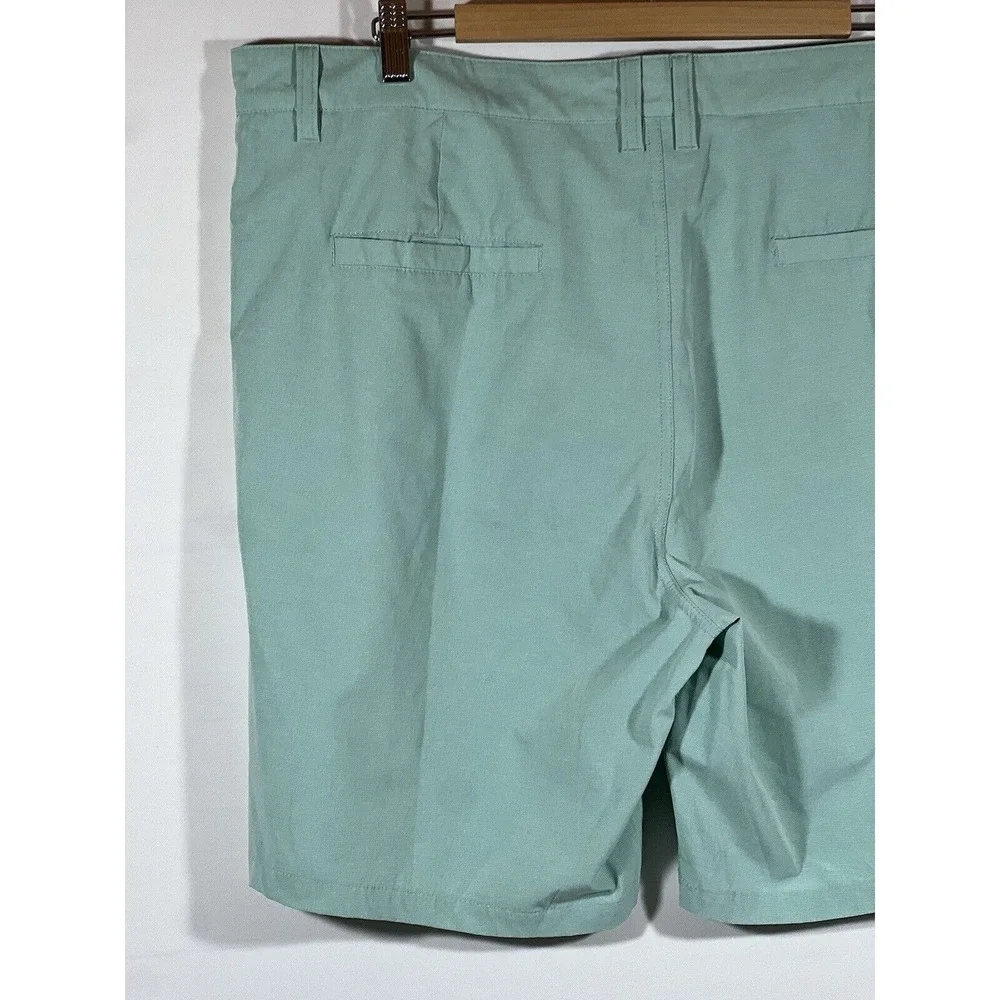 Rising Tide Mens Cargo Shorts 38 Green Stretch Utility Casual Outdoor